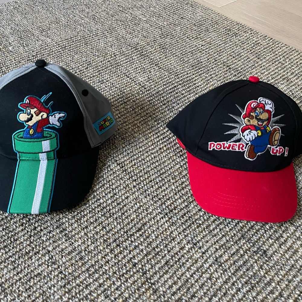 Super Mario Kids Cap Set/ Bundle